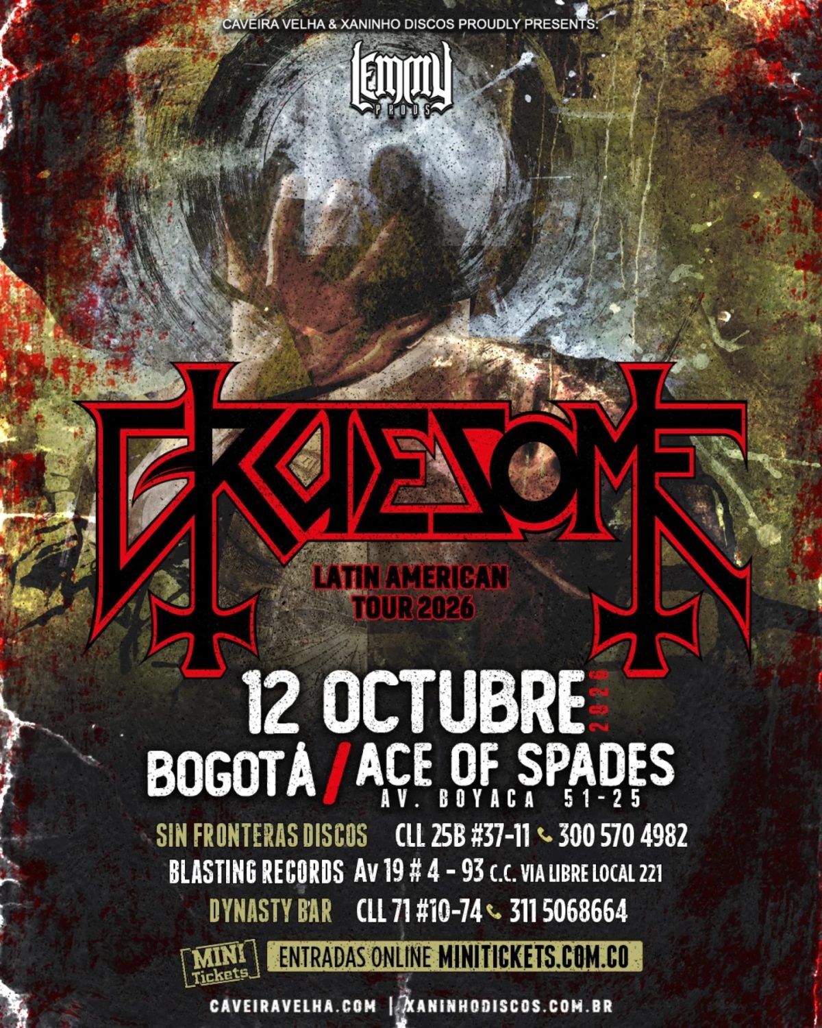 Gruesome en Bogotá — Latin American Tour 2026